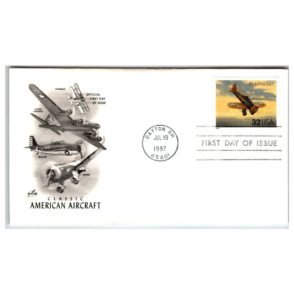 Scott #3135 Peashooter 1997 First Day Cover FDC Artcraft Dayton OH